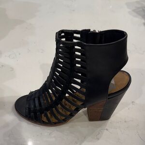 Black Strappy Heeled Sandals